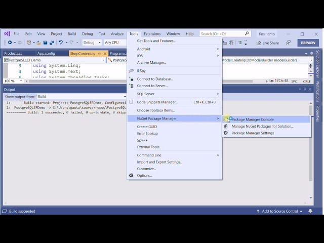 PostgreSQL Entity Framework Code First approach | C# PostgreSQL ORM CRUD example