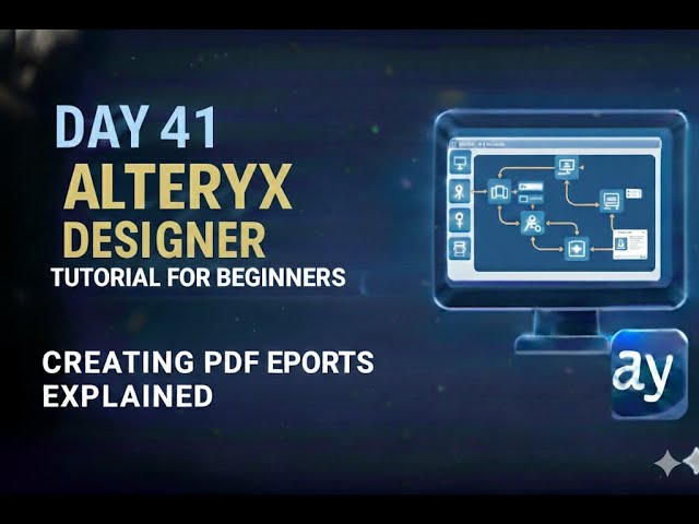 Alteryx Day 41 – Creating PDF Reports #alteryx #alteryxtutorial
