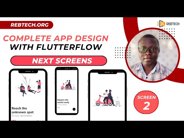 Creating the next-screens page with Flutterflow without coding.