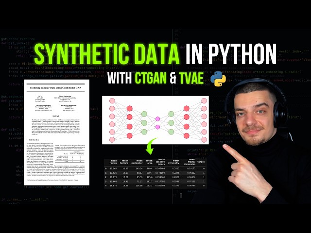 Generating Synthetic Data with Generative Models in Python