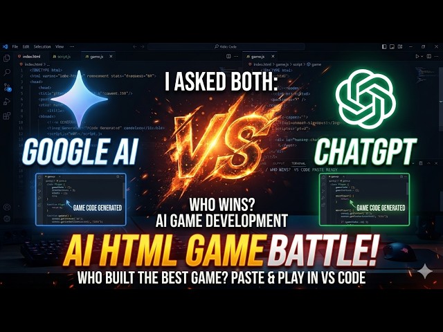 Who Builds a Better Game? (ChatGPT vs Google AI)