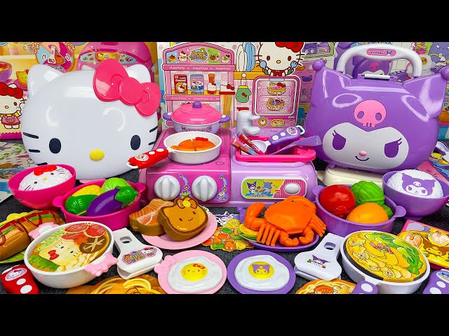 Satisfying with Unboxing Hello Kitty Kitchen Playset Sanrio Kuromi Cooking toy ASMR | Review Toys