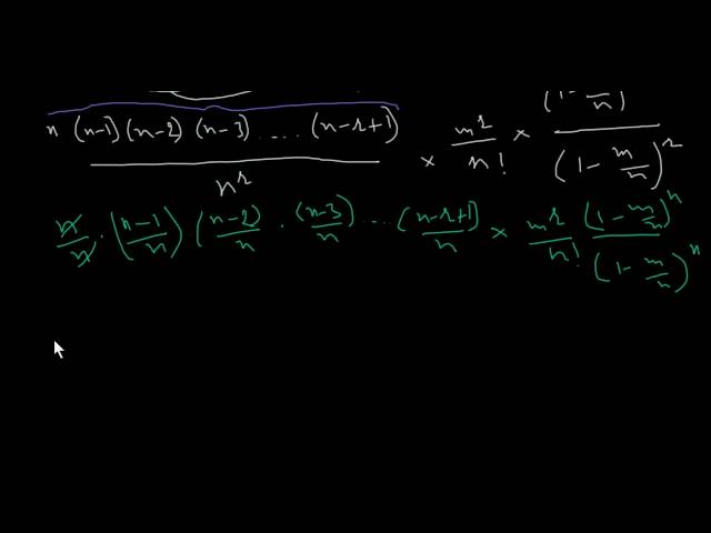 Derive Poisson Distribution from Binomial Distribution