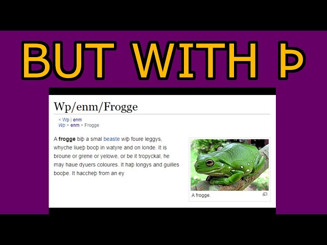 FROGGE but with Þ pronounced correctly