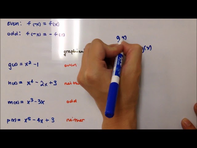 1.2C Identifying Even and Odd Functions