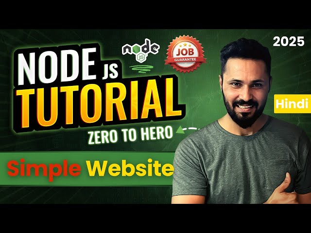 Node JS Tutorial in Hindi #22 Make Simple and Basic Website
