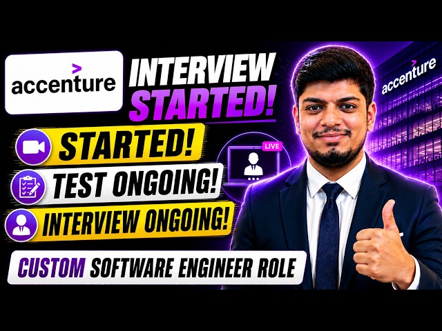 🔥Accenture Interview Started | Accenture Biggest Hiring | Custom S/W Engineer | No Mail?