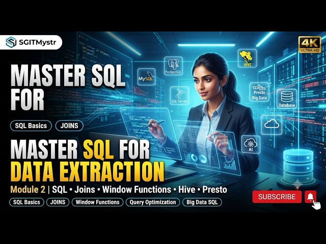 Module 2: SQL for Data Extraction – Complete SQL Course | SQL Joins, Window Functions 