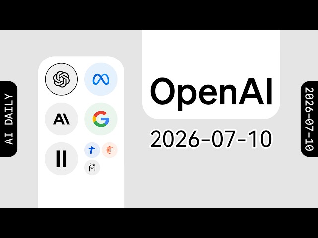 OpenAI Officially Releases GPT-5.6 Model Series [AI Morning News 07/10/2026]
