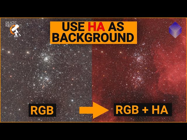 How I revealed Hydrogen Alpha on The Double Cluster - Easy PixInsight Tutorial