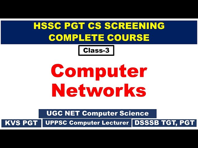 Class 3 | Networking | Data link layer | Error detection and correction | Parity bit code | CRC