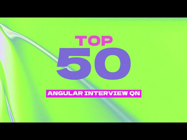 Angular Interview Prep Series – Episode 2 | Top 5 Q&A