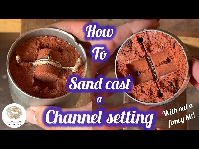 How to sand cast a channel setting | Handmade jewellery | Tutorial | How it’s made | Sand casting