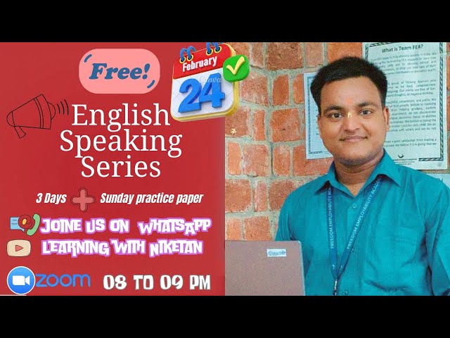 Free English Speaking & Communication Course | Join Live on Zoom!