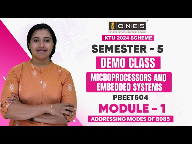 S5 KTU 2024 SCHEME |  MICROPROCESSORS AND EMBEDDED SYSTEMS | MODULE 1 | ADDRESSING MODES OF 8085