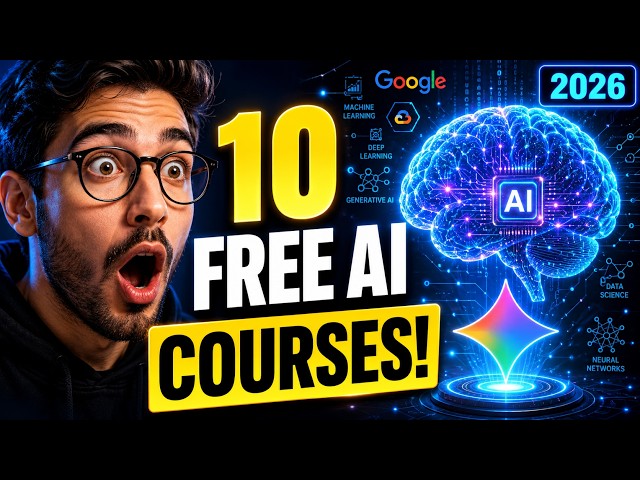 Top 10 Google AI Courses for Beginners in 2026 🤖  Learn AI with Google