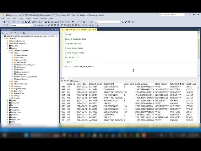 Cleaning Dirty SQL Data with Python