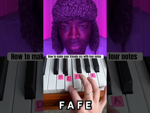 4 piano notes that will make you cry 😭 #collab #piano
