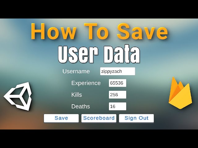Unity User Data & Scoreboard Tutorial - Firebase Realtime Database