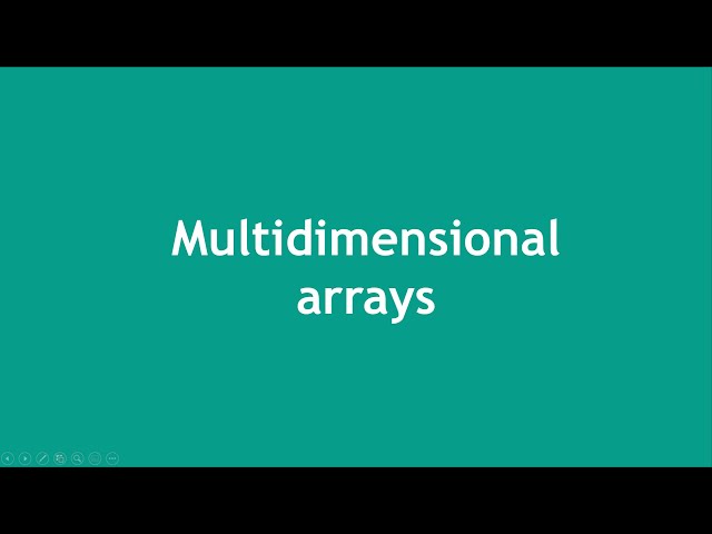 C# for total noobs - Part 16: Multidimensional arrays