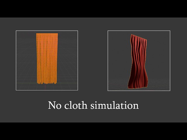 How to make dynamic curtains in Blender using Python