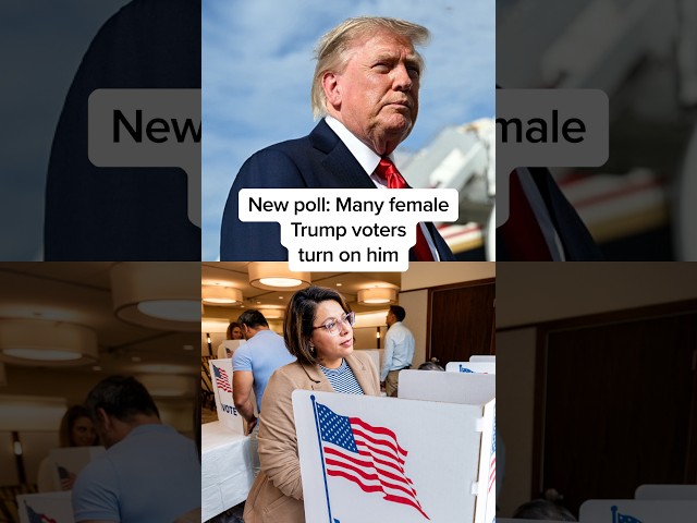 New poll: Many female Trump voters turn on him