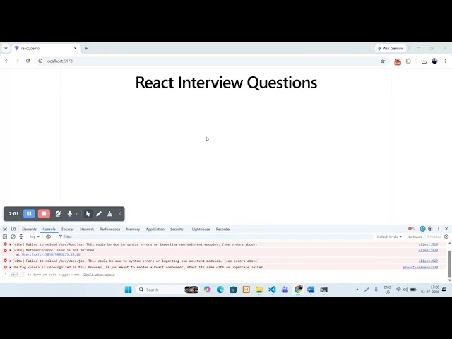 Why does a React component's name start with a capital letter? | React JS interview question