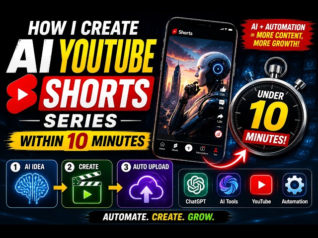 How I Create AI YouTube Shorts in 10 Minutes | YouTube Automation Tools