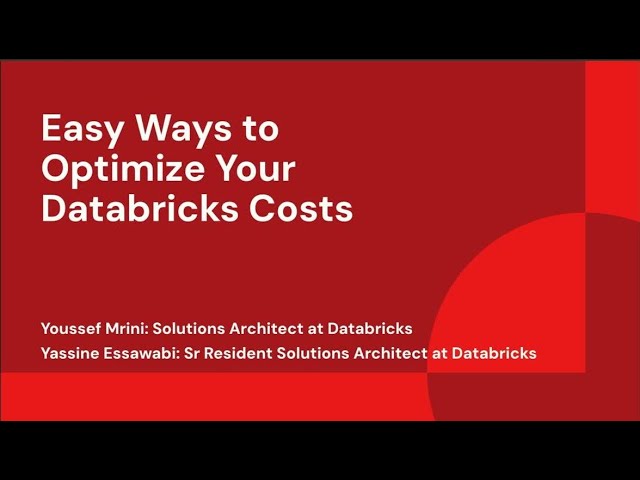 Easy Ways to Optimize Your Databricks Costs