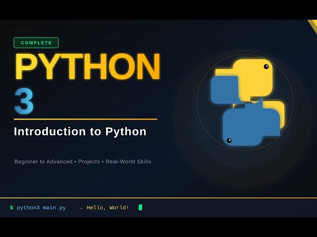 Introduction to Python 3 Programming