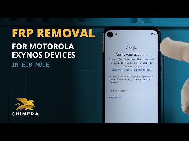 FRP removal on Motorola Exynos Devices with ChimeraTool