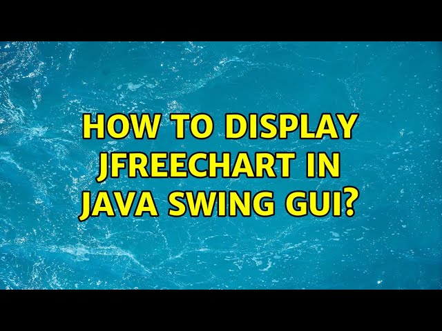 How to display JFreeChart in Java Swing GUI?