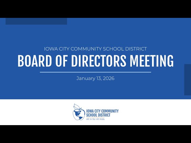 Board of Directors Meeting - 1/13/26