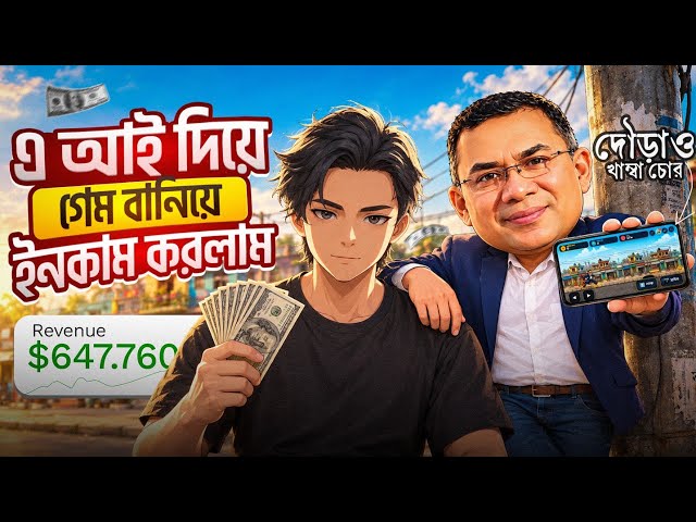 মোবাইল দিয়েই Game বানিয়ে $2,385 ইনকাম! 😱 — তাও কোনো Coding Knowledge ছাড়াই!