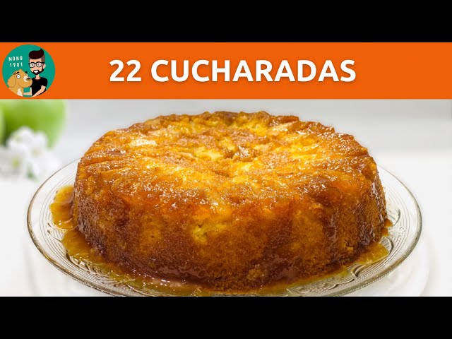 Torta Invertida de Manzana 22 Cucharadas Sin Manteca ¡Económica! (Volteado de Manzana) / MONO 1981