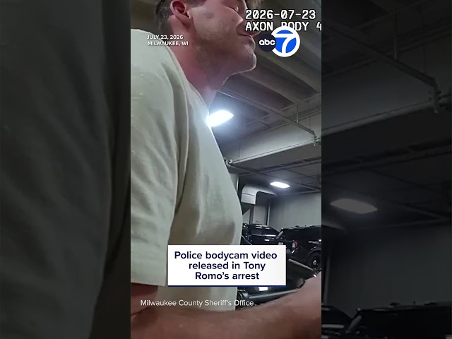 Bodycam video shows Tony Romo's arrest