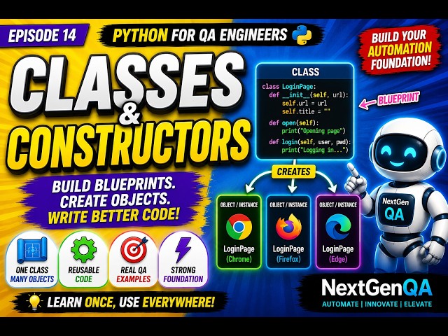 Classes & constructor in Python for QA Engineers