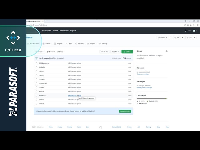 Setting Up C/C++test With GitHub Workflows