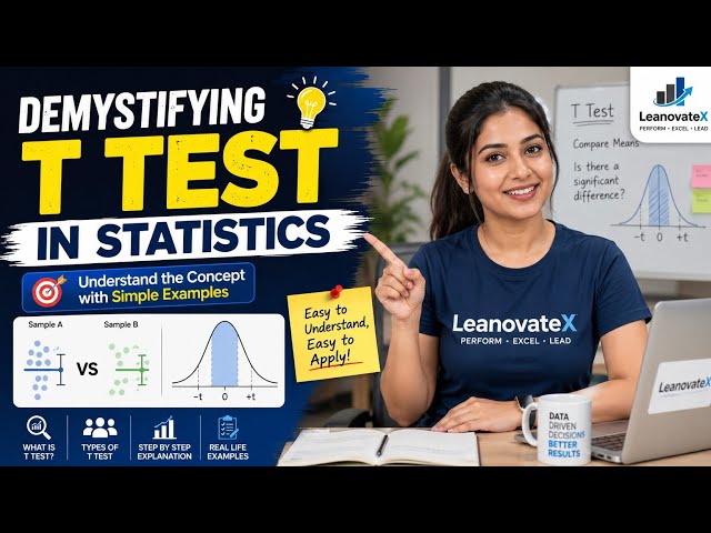 Understand t test statistic with simple example 