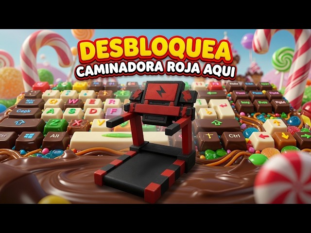 DESBLOQUEA CAMINADORA ROJA AQUI +1 escape de teclado de velocidad caramelo y chocolate