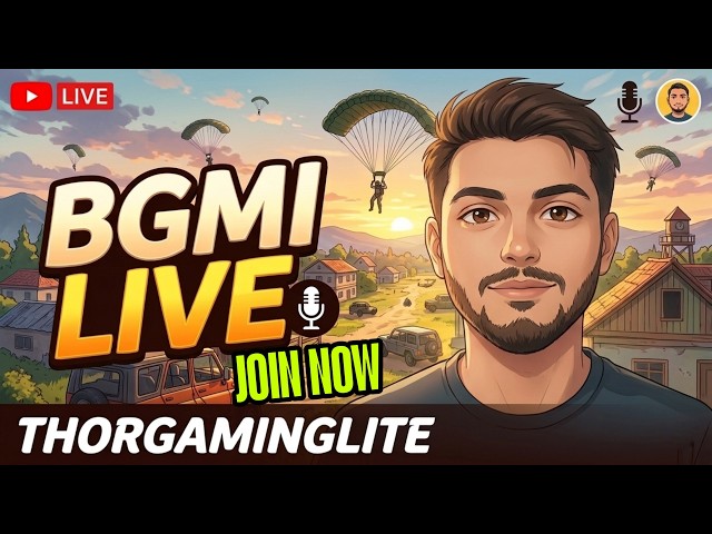 FUN & ACTION: BGMI LIVE: Full Rush Gameplay + Custom Rooms! 🔥 Join Now! #livestream #bgmilivestream