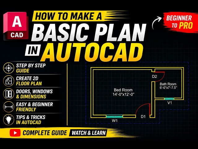 how to make a basic plan in AutoCAD part 2 //civil engineering service center