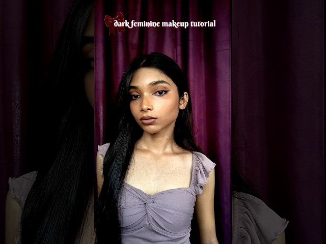 dark feminine makeup tutorial #shorts #makeup
