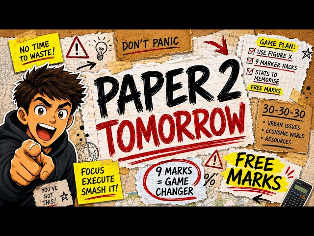 STOP! Watch This Before AQA Geography Paper 2 | Last Minute Revision 2026