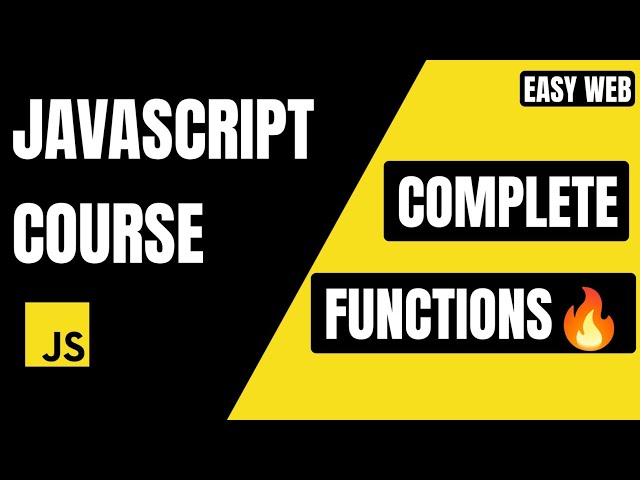 JavaScript Functions Explained 🔥 | Complete Beginner Guide #EasyWebSeries