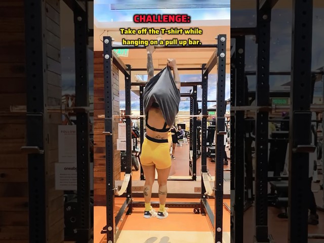 Can you do this challenge? #shwetamehta  #fitnesschallenge  #tsmchallenge  #pullups #gym