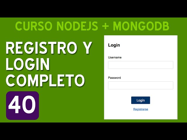 40. COMPLETE REGISTRATION AND LOGIN WITH NODEJS AND MONGODB