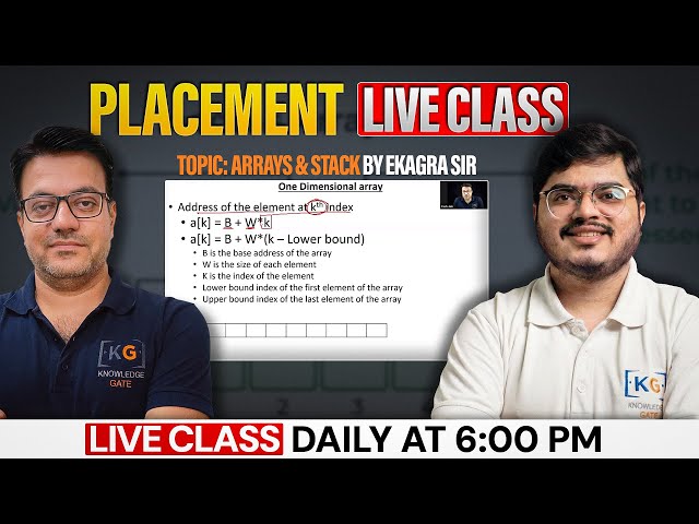 Data Structure for Placements by Ekagra Sir |Complete Course + PYQs + Tricks |Crack Campus Placement