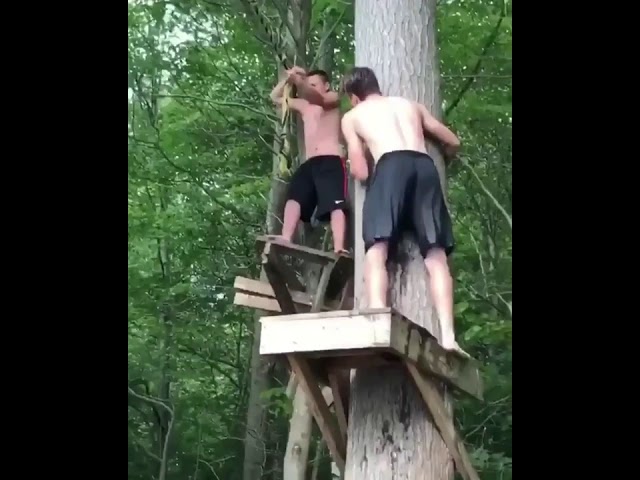 Fail: Worst Rope Swing Attempt Ever!