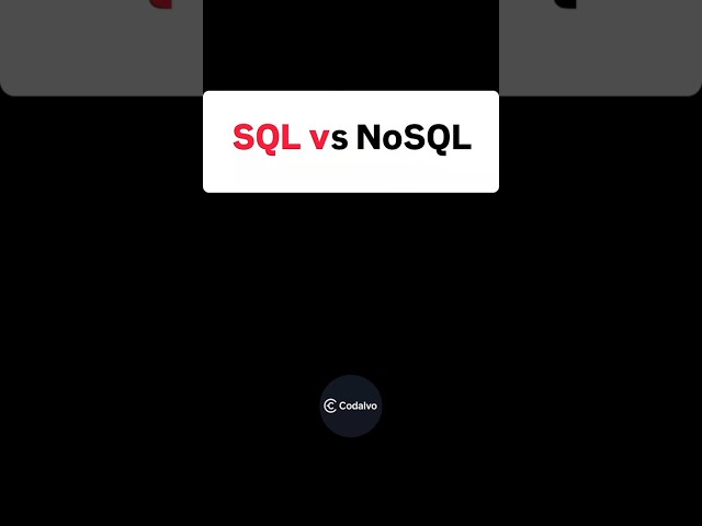 SQL vs NoSQL Explained | Which Database Should You Learn First?